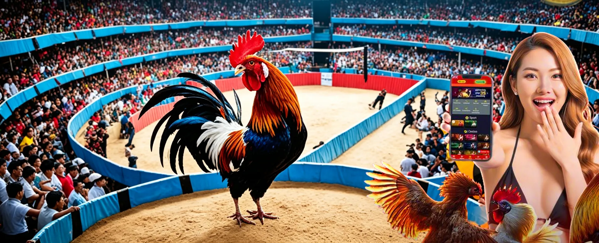 9ph Blog Hero Image: A vibrant illustration of various online casino games and sports betting elements, representing the excitement of online gaming in the Philippines, with a focus on strategy and tips.